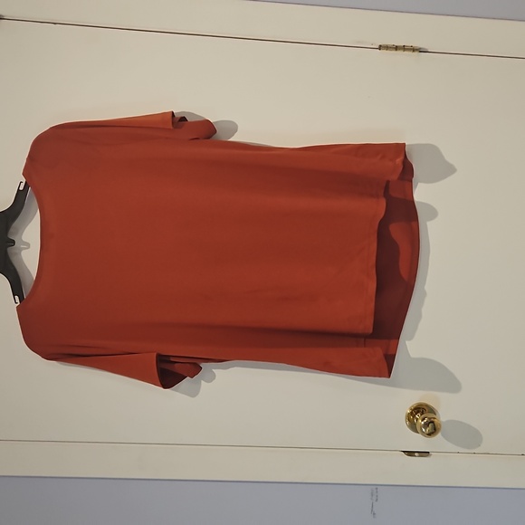 Addition Elle Rust Drape Neck Top - Picture 2 of 2